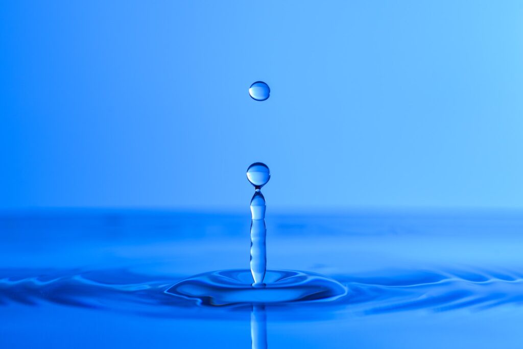 Drop of clear water